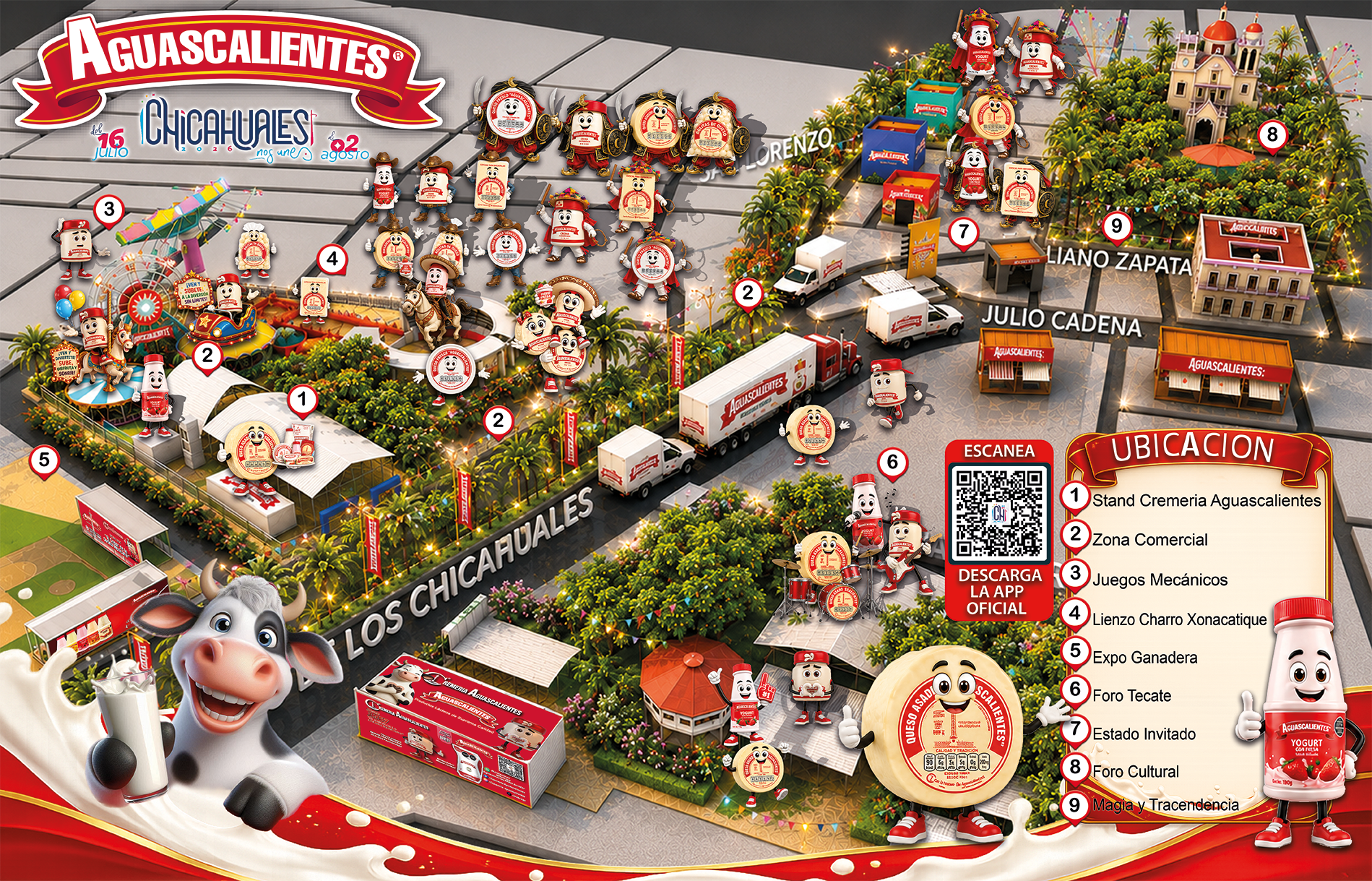 Mapa de la feria